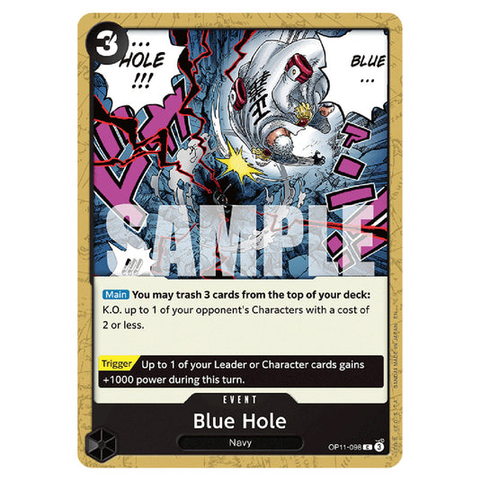 Blue Hole OP11-098 card from the One Piece set A Fist of Divine Speed