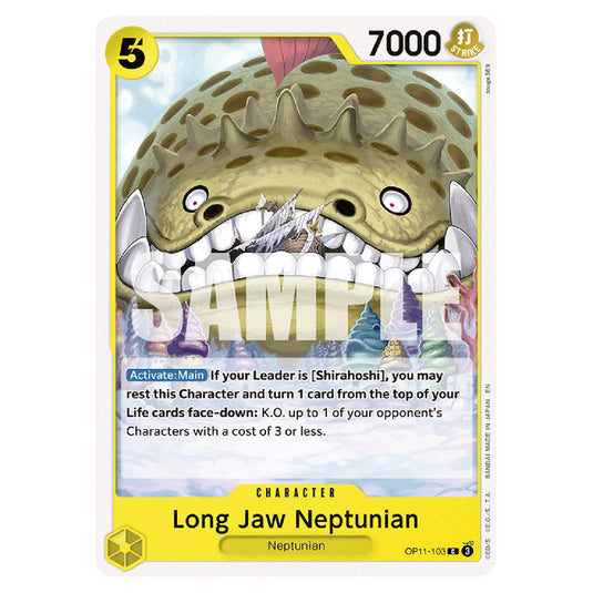 Long-Jaw Neptunian OP11-103 card from the One Piece set A Fist of Divine Speed