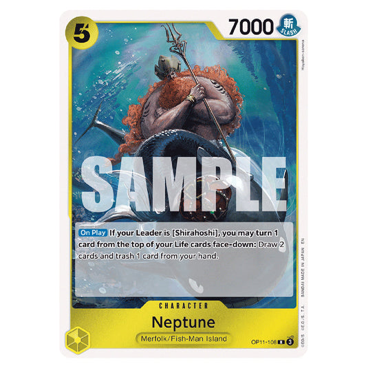 Neptune OP11-108 card from the One Piece set A Fist of Divine Speed