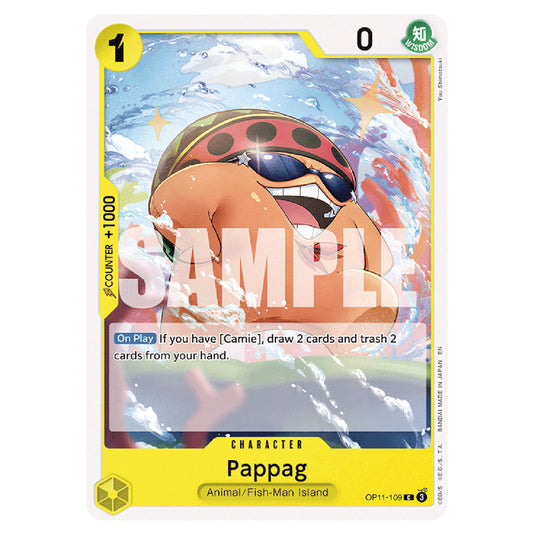 Pappag OP11-109 card from the One Piece set A Fist of Divine Speed