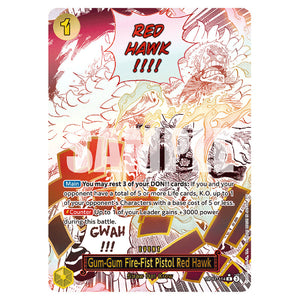 One Piece - A Fist of Divine Speed - Gum-Gum Fire-Fist Pistol Red Hawk (Rare) - OP11-114a
