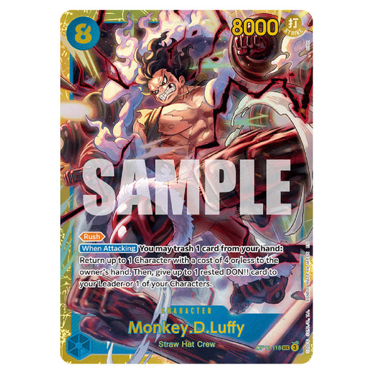 Monkey.D.Luffy OP11-118 card from the One Piece set A Fist of Divine Speed