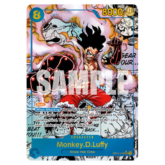 Monkey.D.Luffy OP11-118b card from the One Piece set A Fist of Divine Speed