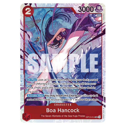 Boa Hancock OP12-014 card from the One Piece set Legacy of the Master