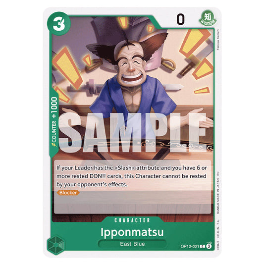 Ipponmatsu OP12-021 card from the One Piece set Legacy of the Master