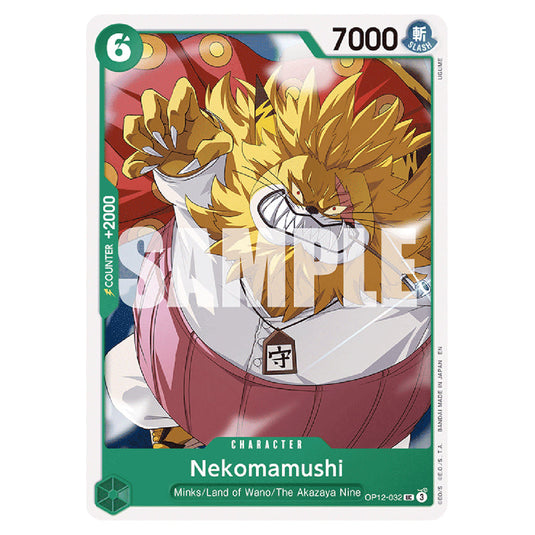 Nekomamushi OP12-032 card from the One Piece set Legacy of the Master