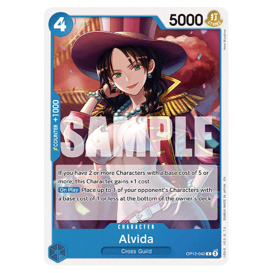 Alvida OP12-042 card from the One Piece set Legacy of the Master