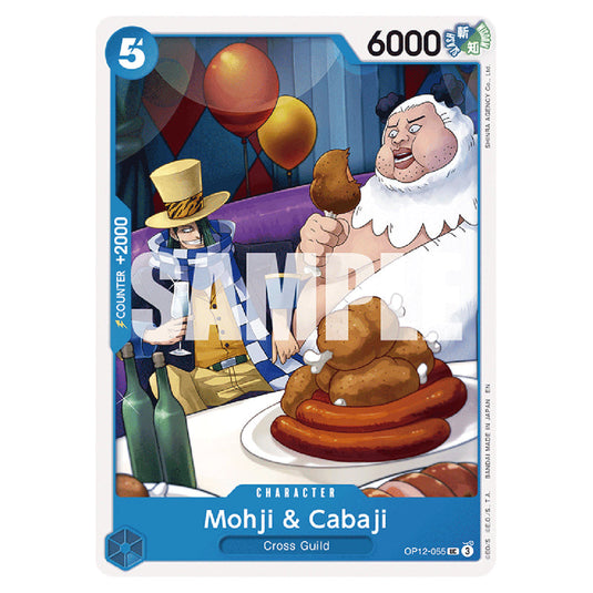 Mohji & Cabaji OP12-055 card from the One Piece set Legacy of the Master