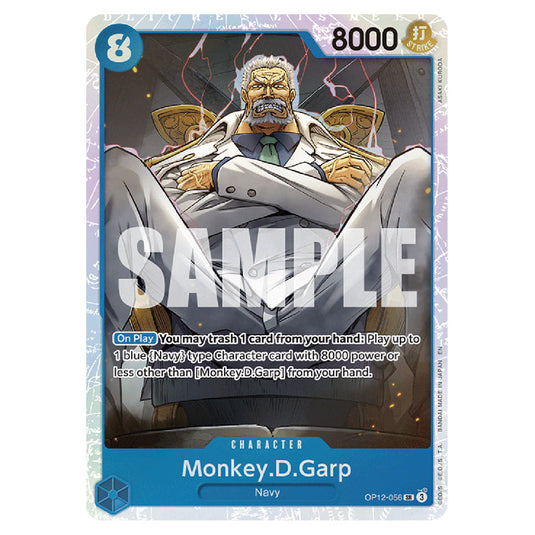Monkey.D.Garp OP12-056 card from the One Piece set Legacy of the Master