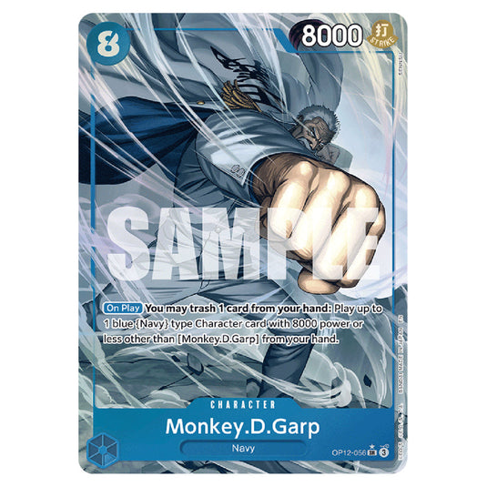 Monkey.D.Garp OP12-056a card from the One Piece set Legacy of the Master