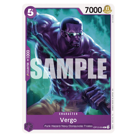 Vergo OP12-064 card from the One Piece set Legacy of the Master