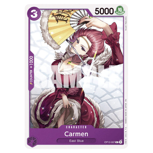 Carmen OP12-067 card from the One Piece set Legacy of the Master