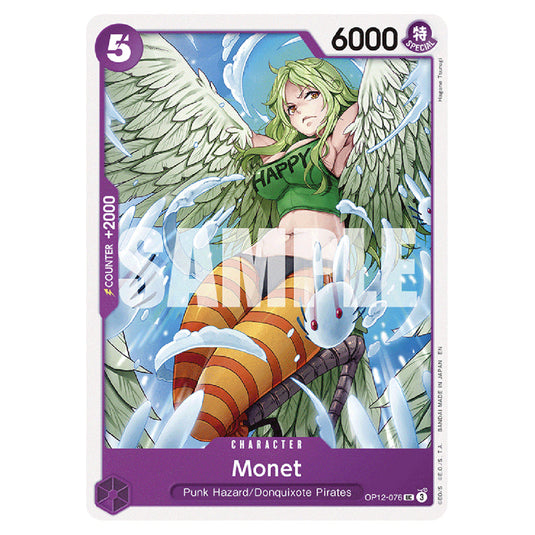 Monet OP12-076 card from the One Piece set Legacy of the Master