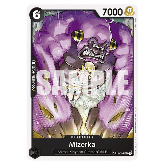 Mizerka OP12-092 card from the One Piece set Legacy of the Master