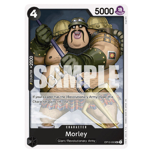Morley OP12-093 card from the One Piece set Legacy of the Master