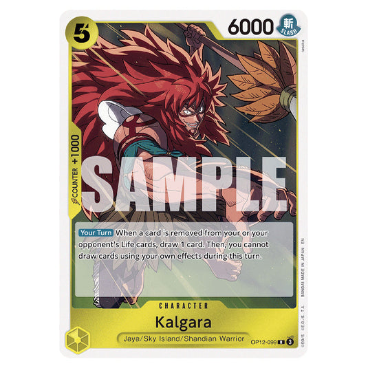 Kalgara OP12-099 card from the One Piece set Legacy of the Master