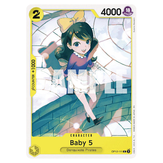 Baby 5 OP12-111 card from the One Piece set Legacy of the Master