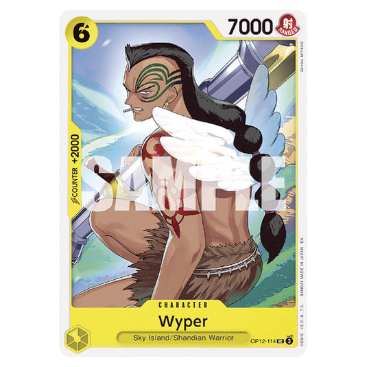 Wyper OP12-114 card from the One Piece set Legacy of the Master