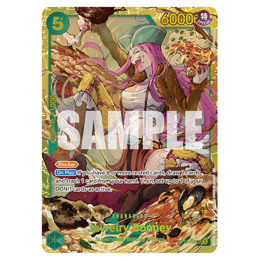 Jewelry Bonney OP12-118 card from the One Piece set Legacy of the Master