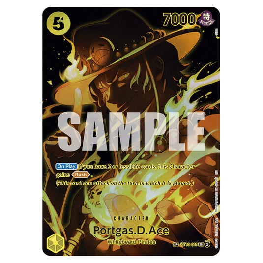 Portgas.D.Ace ST13-011 card from the One Piece set Legacy of the Master