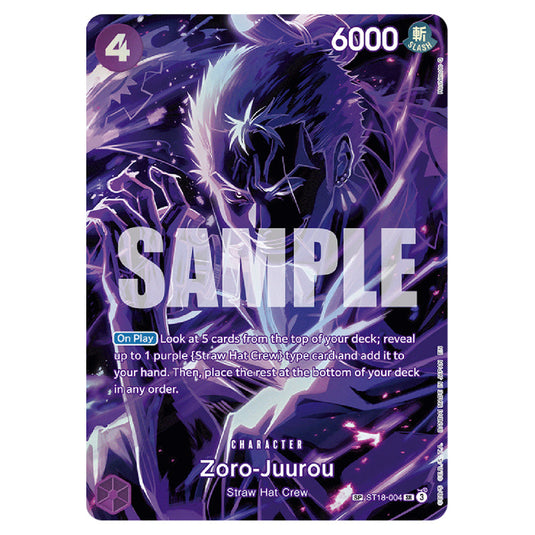 Zoro-Juurou ST18-004 card from the One Piece set Legacy of the Master