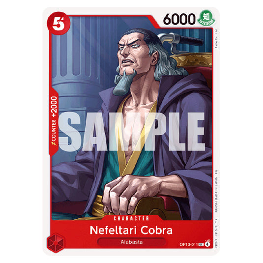 Nefeltari Cobra OP13-011 card from the One Piece set Carrying on his Will