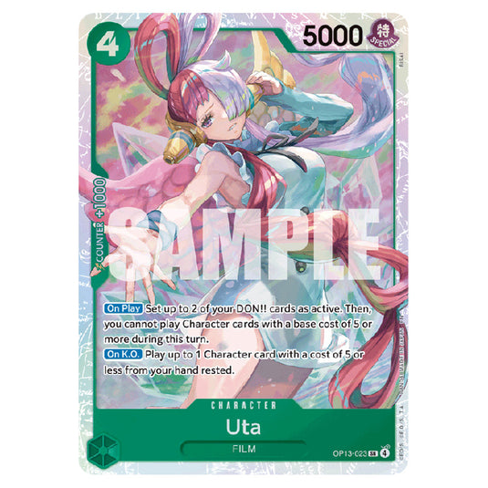 Uta OP13-023 card from the One Piece set Carrying on his Will
