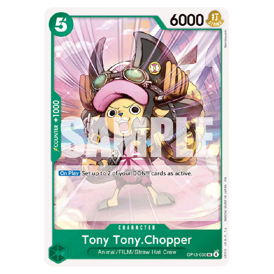 Tony Tony.Chopper OP13-030 card from the One Piece set Carrying on his Will