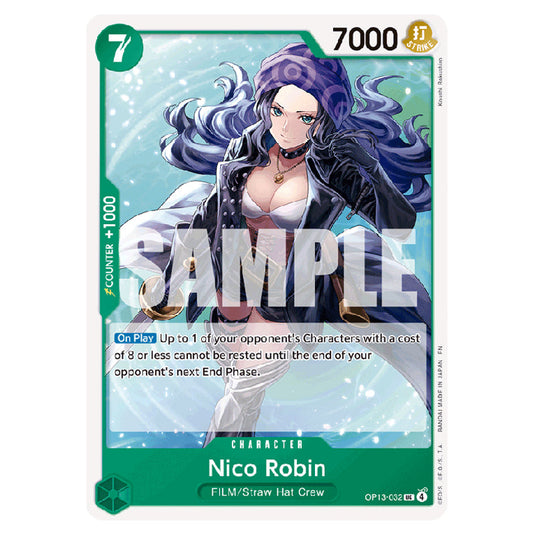 Nico Robin OP13-032 card from the One Piece set Carrying on his Will