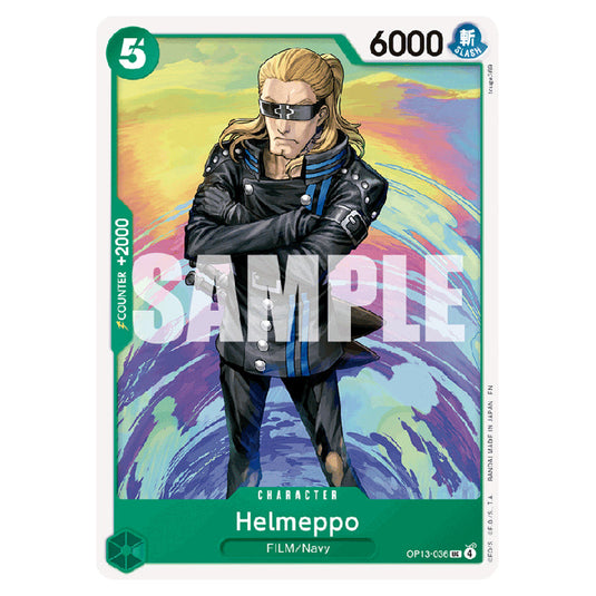 Helmeppo OP13-036 card from the One Piece set Carrying on his Will