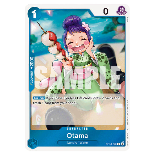 Otama OP13-043 card from the One Piece set Carrying on his Will