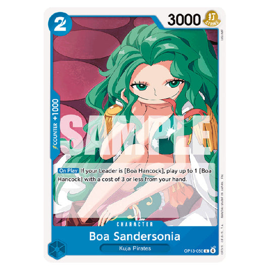 Boa Sandersonia OP13-050 card from the One Piece set Carrying on his Will