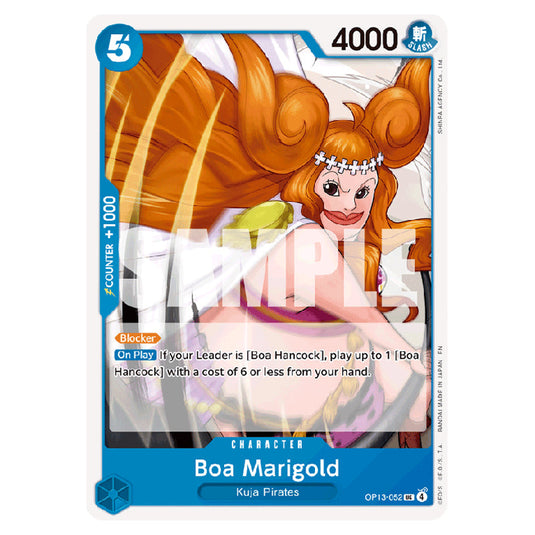 Boa Marigold OP13-052 card from the One Piece set Carrying on his Will