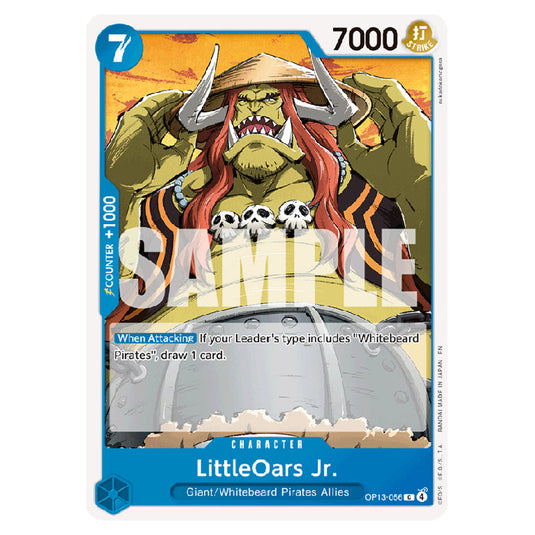 LittleOars Jr. OP13-056 card from the One Piece set Carrying on his Will