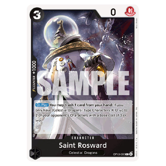 Saint Rosward OP13-095 card from the One Piece set Carrying on his Will