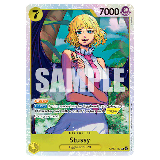 Stussy OP13-110 card from the One Piece set Carrying on his Will