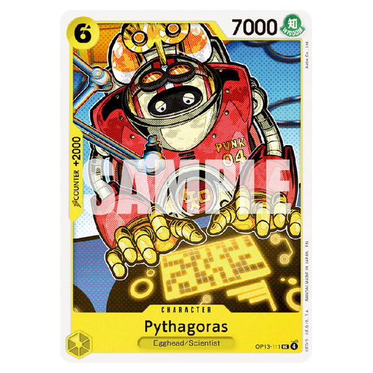 Pythagoras OP13-111 card from the One Piece set Carrying on his Will