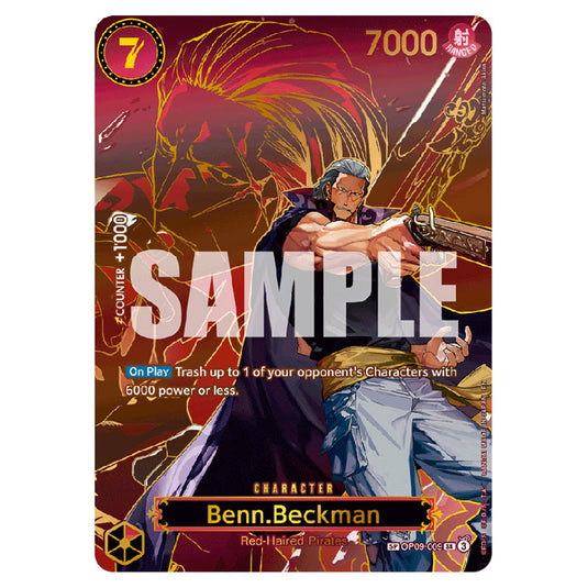 Benn.Beckman OP09-009 card from the One Piece set Carrying on his Will