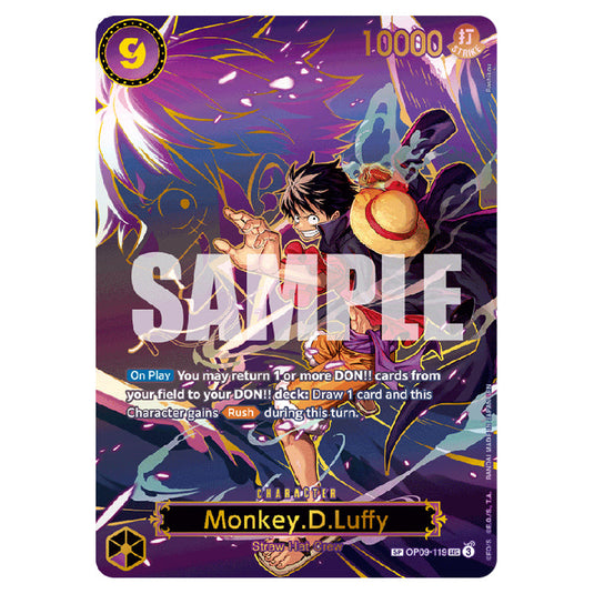 Monkey.D.Luffy OP09-119 card from the One Piece set Carrying on his Will