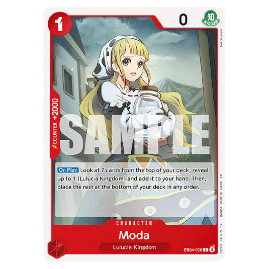 Moda EB04-006 card from the One Piece set Adventure on Kami's Island