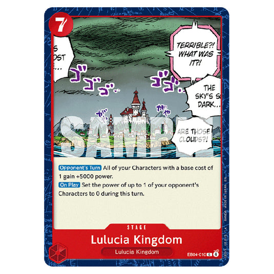 Lulucia Kingdom EB04-010 card from the One Piece set Adventure on Kami's Island