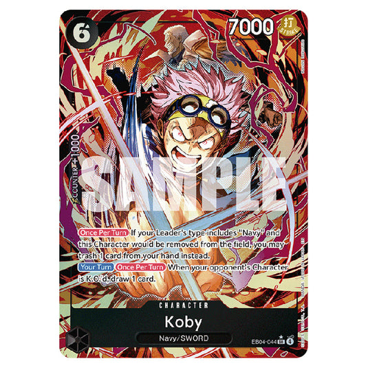 Koby EB04-044a card from the One Piece set Adventure on Kami's Island