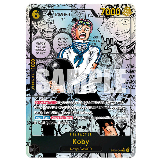 Koby EB04-044b card from the One Piece set Adventure on Kami's Island