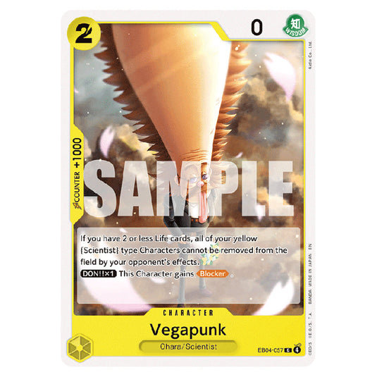 Vegapunk EB04-057 card from the One Piece set Adventure on Kami's Island