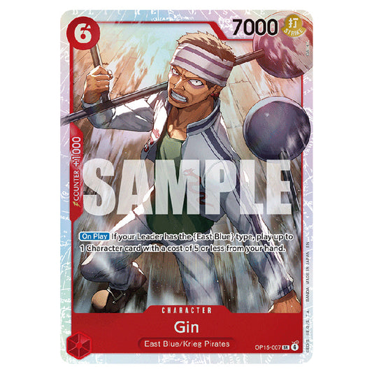 Gin OP15-007 card from the One Piece set Adventure on Kami's Island