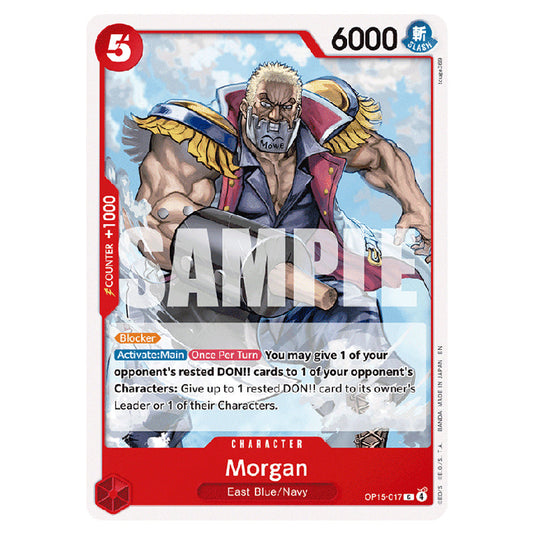 Morgan OP15-017 card from the One Piece set Adventure on Kami's Island