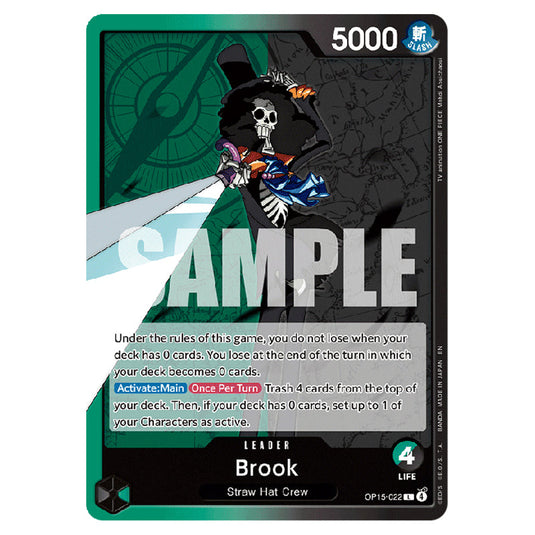 Brook OP15-022 card from the One Piece set Adventure on Kami's Island