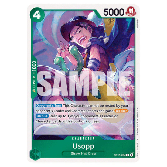 Usopp OP15-024 card from the One Piece set Adventure on Kami's Island