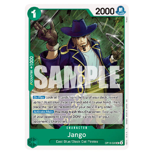Jango OP15-026 card from the One Piece set Adventure on Kami's Island