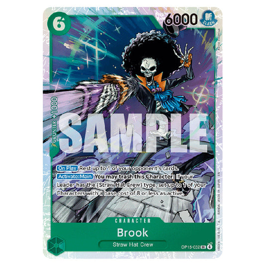 Brook OP15-032 card from the One Piece set Adventure on Kami's Island